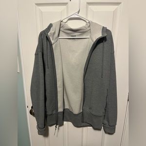 Old navy dynamic fleece zip hoodie grey